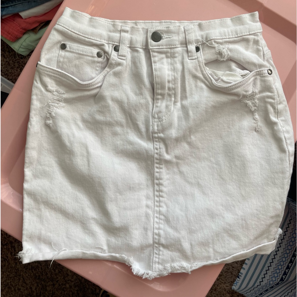 White Venus denim skirt